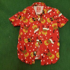 Button down. Reindeer